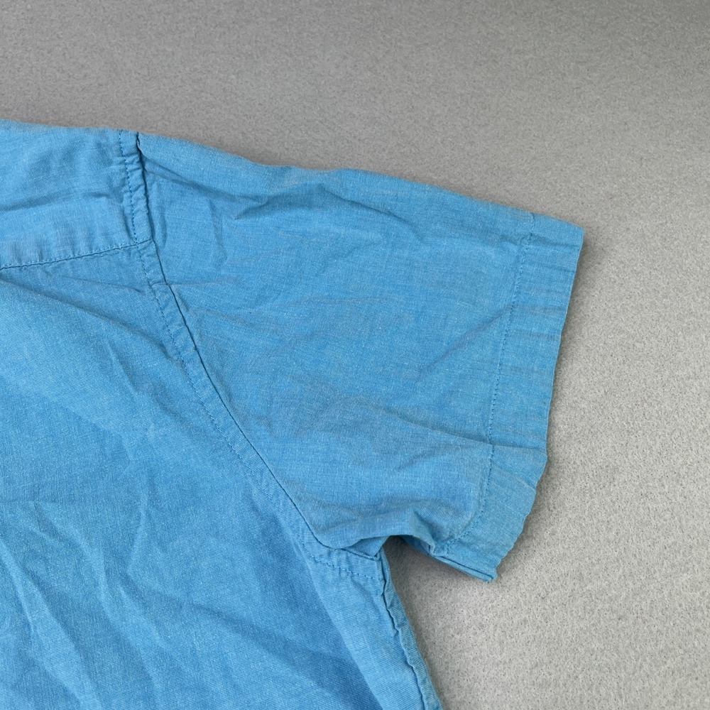 Denim & Flower Ricky Singh Blue Short Sleeve Button-Down Mens Medium Slim Fit - Picture 14 of 14